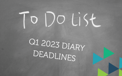 YOUR Q1 2023 DEADLINES FOR YOUR DIARY
