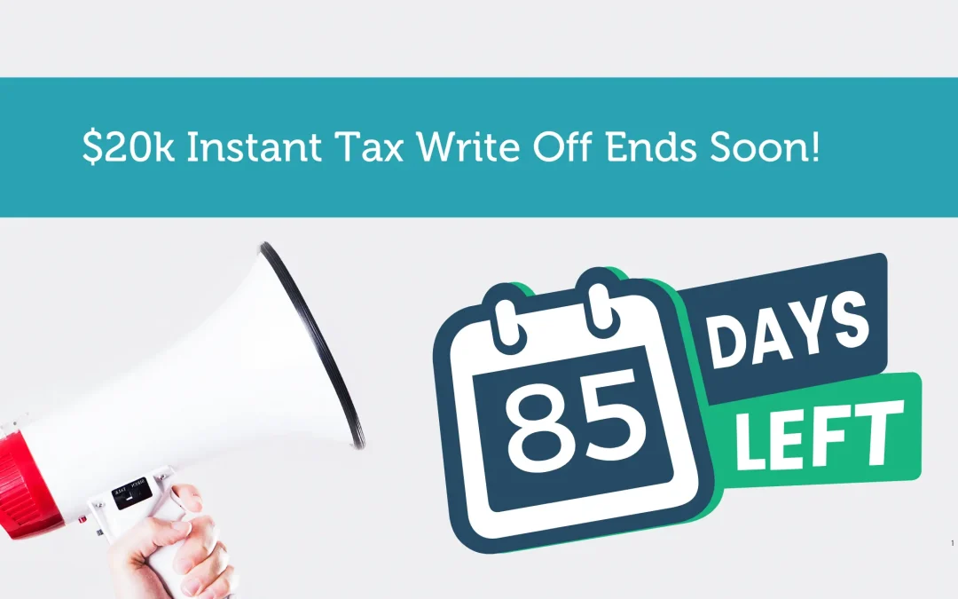 Final Call On $20k Instant Asset Write Off