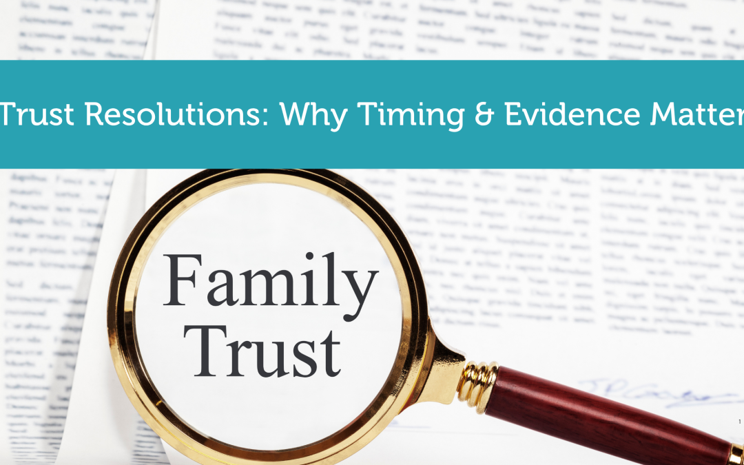 Family Trust Resolutions